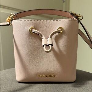 Michael Kors Small Suri Leather Pink Bucket Bag